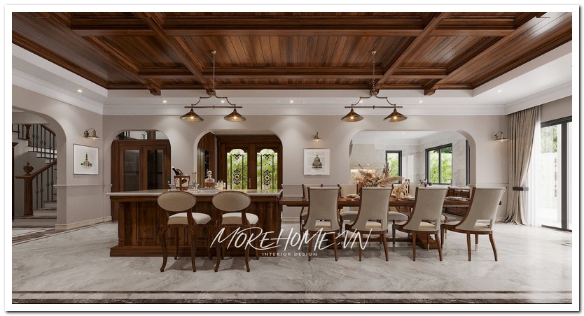 Mẫu bàn ăn đẹp MoreHome